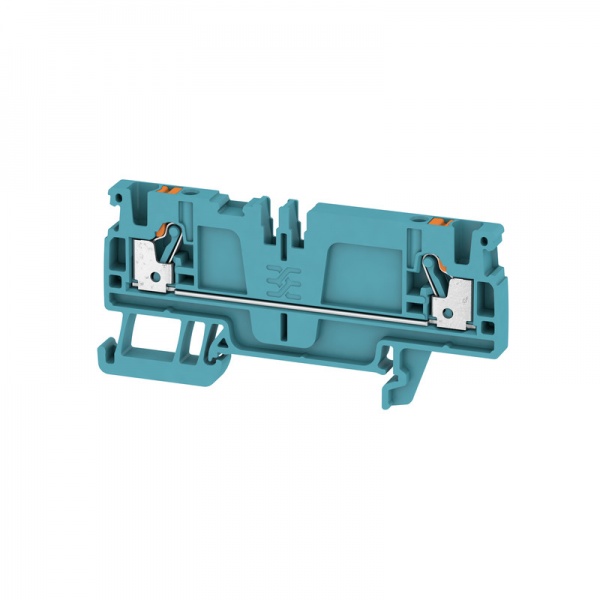 1989910000 WEIDMULLER Проходная клеммная колодка, PUSH IN, 2.5 mm², 800 V, 24 A, Количество соединений: 2