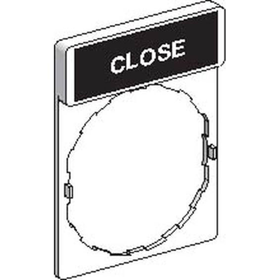 ZBY2314 Schneider Electric ЭТИКЕТКА CLOSE