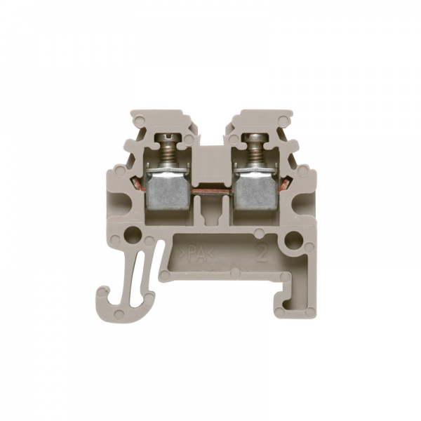 1753280000 WEIDMULLER Проходная клеммная колодка, Винтовое соединение, 1.5 mm², 400 V, 17.5 A, Количество соединений: 2