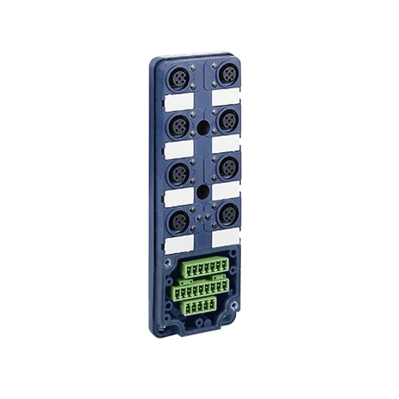 ABE9C1280M Schneider Electric КЛЕММ БЛОК ПАССИВ IP67 8 КАНАЛОВ M12