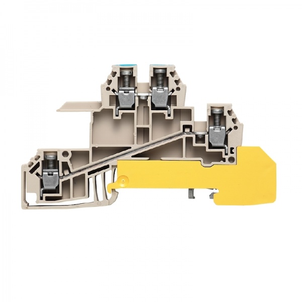 1030700000 WEIDMULLER Многоуровневая модульная клемма, Винтовое соединение, 2.5 mm², 400 V, 24 A, Количество уровней: 3, Темно-бежевый