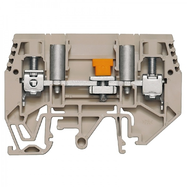 1934820000 WEIDMULLER Клемма для проведения проверок, Винтовое соединение, 6 mm², 630 V, 41 A, скользящий, Поперечное разделение: без, встроенное испытательное гнездо: Да,