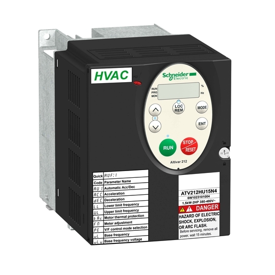 ATV212HU15N4 Schneider Electric ПРЕОБР ЧАСТОТЫ ATV212 1,5КВТ 480В IP21 (max 58)