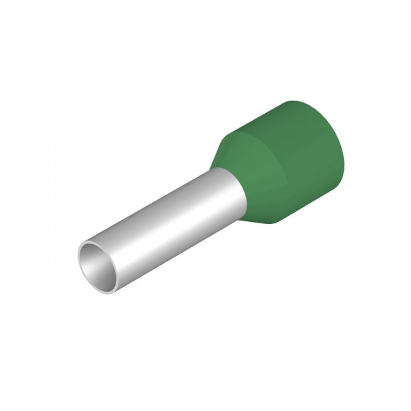 9028370000 WEIDMULLER Кабельный наконечник, изолированный, 1.5 mm², Длина зачистки изоляции: 10 mm, зеленый