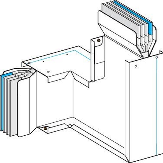 KTA1000CP52 Schneider Electric Z-ОБРАЗНАЯ СЕКЦИЯ УГЛОВАЯ НА РЕБРО И ПЛАШМЯ N2, 3L+N+PER, Al, 1000А