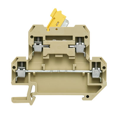 0687460000 WEIDMULLER Клемма для проведения проверок, Винтовое соединение, 4 mm², 400 V, 10 A, поворотный, Поперечное разделение: без, встроенное испытательное гнездо: Нет,