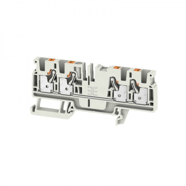 2051670000 WEIDMULLER Проходная клеммная колодка, PUSH IN, 4 mm², 800 V, 32 A, Количество соединений: 4