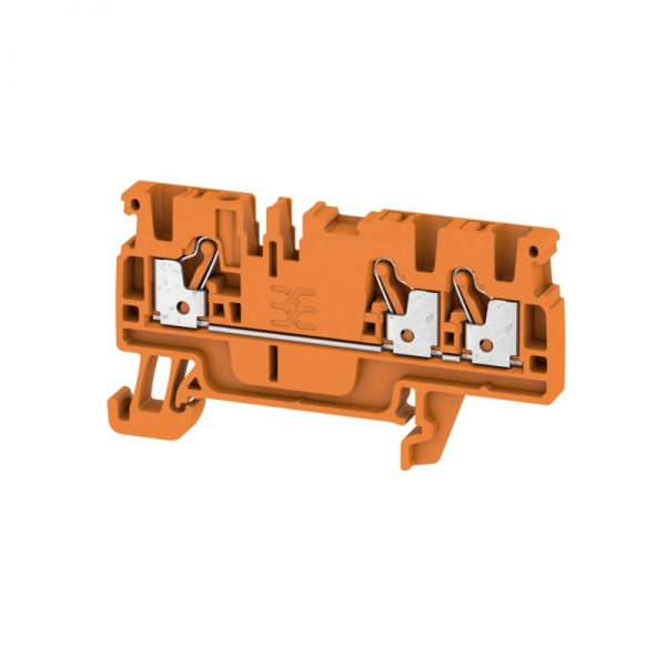 1521830000 WEIDMULLER Проходная клеммная колодка, PUSH IN, 2.5 mm², 800 V, 24 A, Количество соединений: 3