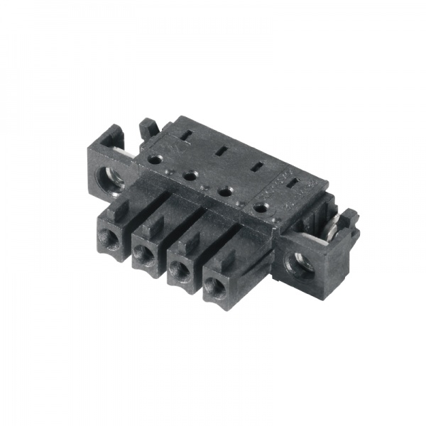 1028740000 WEIDMULLER Вставной разъем печатной платы (соединение с платой), 3.81 mm, Количество полюсов: 4, Угол вывода: 90°