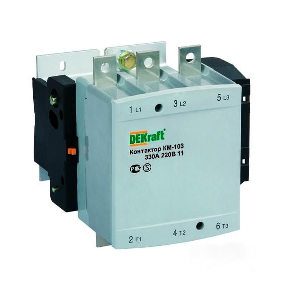 22163DEK DEKraft Контактор  КМ-103 3P 400А 400/380В AC 200кВт
