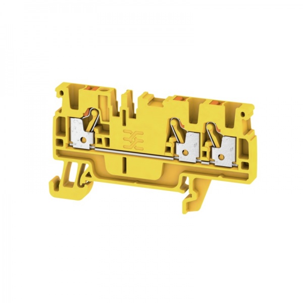 1521840000 WEIDMULLER Проходная клеммная колодка, PUSH IN, 2.5 mm², 800 V, 24 A, Количество соединений: 3