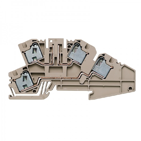 1899210000 WEIDMULLER Клемма для проведения проверок, PUSH IN, 4 mm², 400 V, 20 A, без, Поперечное разделение: без, TS 35, Темно-бежевый