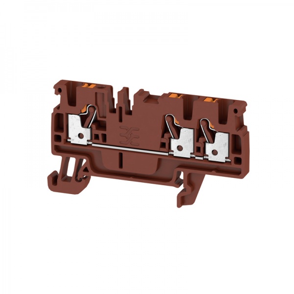 2534730000 WEIDMULLER Проходная клеммная колодка, PUSH IN, 2.5 mm², 800 V, 24 A, Количество соединений: 3