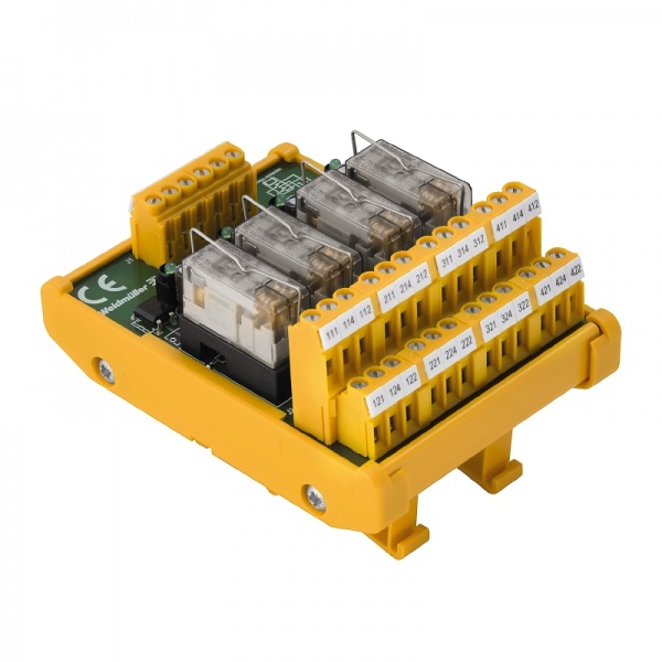 1447550000 WEIDMULLER Интерфейсный модуль с реле, RCL, LMFS 5,08 мм, PUSH IN, LMFS 5,08 мм, 24 V AC ± 10%, 24 V DC ± 10%, DC 22.9 mA / AC 13.9 mA