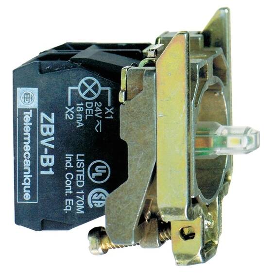 ZB4BW0B62 Schneider Electric КОРПУС КНОПКИ 22ММ 24В С ПОДСВЕТКОЙ ZB4BW0B62
