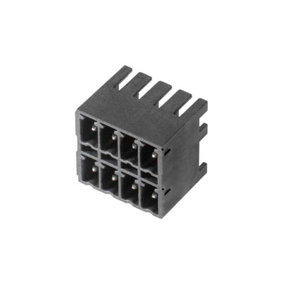 1038970000 WEIDMULLER Вставной разъем печатной платы (соединение с платой), 3.81 mm, Количество полюсов: 8, Угол вывода: 90°
