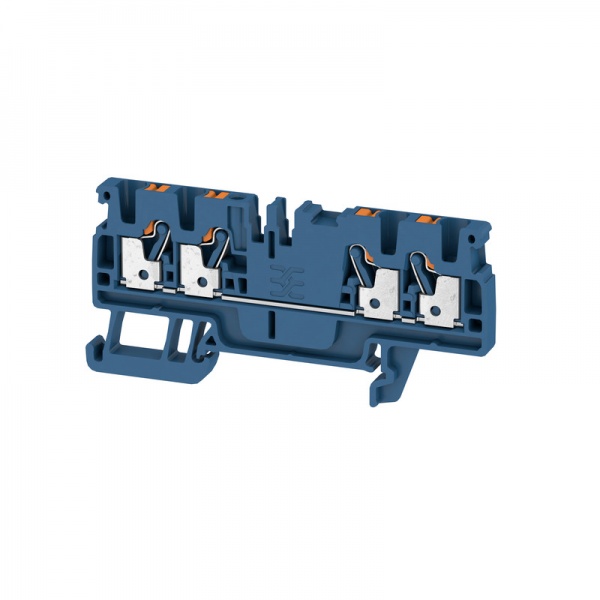 2534740000 WEIDMULLER Проходная клеммная колодка, PUSH IN, 2.5 mm², 800 V, 24 A, Количество соединений: 4