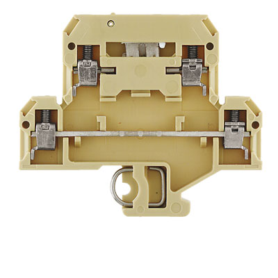 0687360000 WEIDMULLER Многоуровневая модульная клемма, Винтовое соединение, 4 mm², 400 V, 10 A, Количество уровней: 2, бежевый/желтый