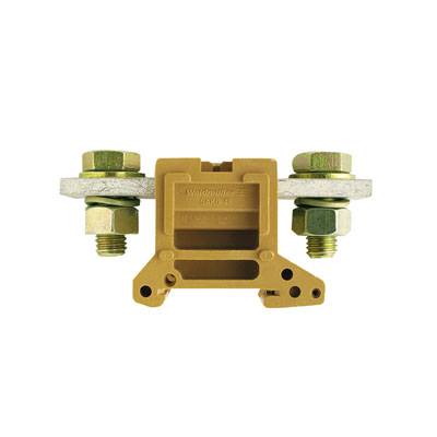 0637920000 WEIDMULLER Проходная клеммная колодка, Винтовое соединение, 150 mm², 1000 V, 309 A, Количество соединений: 2