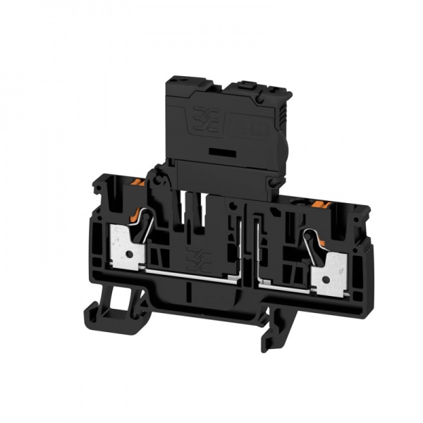 2434380000 WEIDMULLER Клемма с предохранителем, PUSH IN, 4 mm², 150 V, 6.3 A, G-предохранитель 5 x 20, черный
