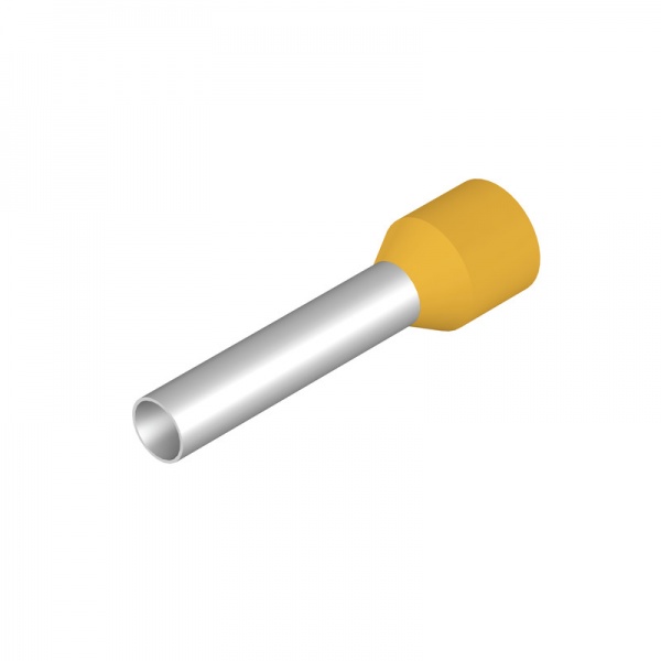9019230000 WEIDMULLER Кабельный наконечник, изолированный, 6 mm², Длина зачистки изоляции: 20 mm, желтый