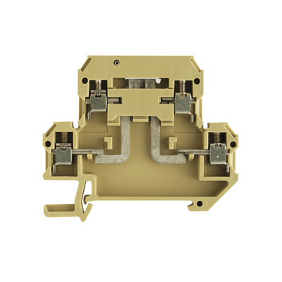 1304960000 WEIDMULLER Клемма для проведения проверок, Винтовое соединение, 4 mm², 400 V, 10 A, поворотный, Поперечное разделение: без, TS 35, бежевый/желтый