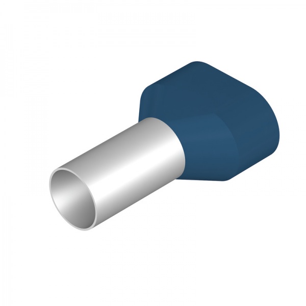 9037590000 WEIDMULLER Кабельный наконечник, Двойной наконечник, 16 mm², Длина зачистки изоляции: 20 mm, синий