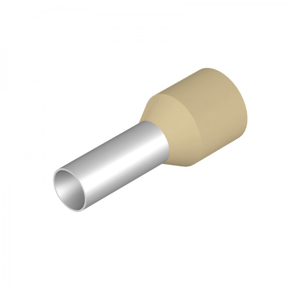 0534200000 WEIDMULLER Кабельный наконечник, изолированный, 10 mm², Длина зачистки изоляции: 15 mm, цвет слоновой кости