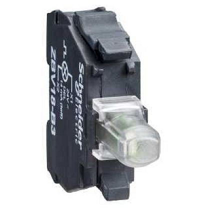 ZBV18M1 Schneider Electric КОНТАКТ. БЛОК СО СВЕТОД., БЕЛЫЙ, 230В