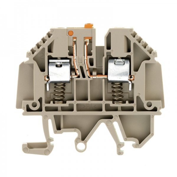 7910390000 WEIDMULLER Клемма для проведения проверок, Винтовое соединение, 4 mm², 500 V, 32 A, без, Поперечное разделение: без, встроенное испытательное гнездо: Да, TS 32,