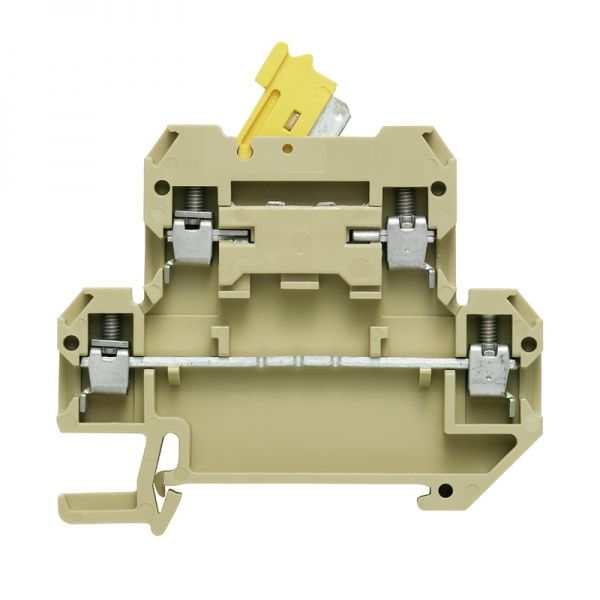 0327960000 WEIDMULLER Клемма для проведения проверок, Винтовое соединение, 4 mm², 400 V, 10 A, поворотный, Поперечное разделение: без, встроенное испытательное гнездо: Да,