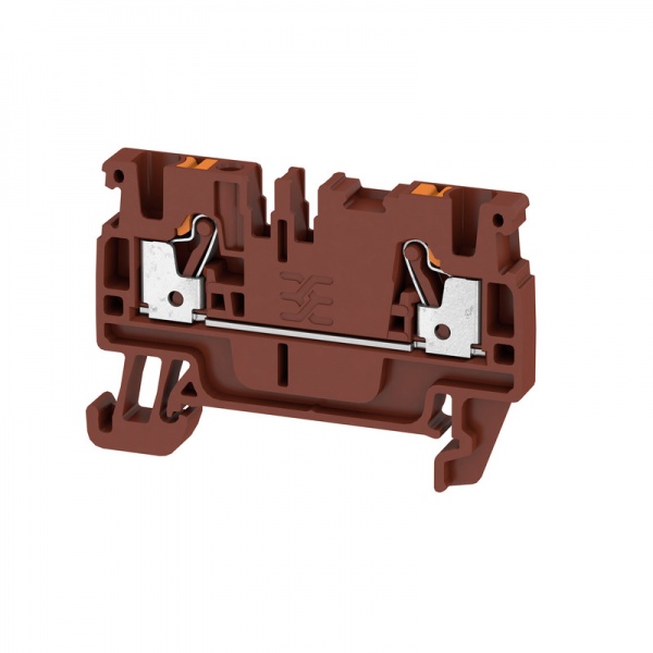 2508030000 WEIDMULLER Проходная клеммная колодка, PUSH IN, 2.5 mm², 800 V, 24 A, Количество соединений: 2