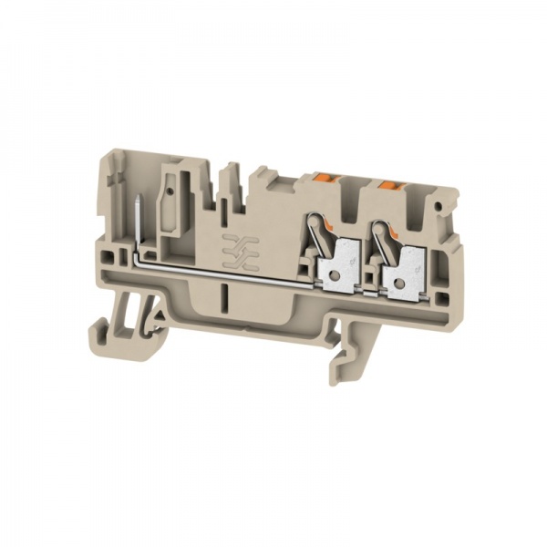 1514000000 WEIDMULLER Проходная клеммная колодка, PUSH IN, 2.5 mm², 800 V, 24 A, Количество соединений: 3