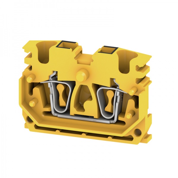 1704530000 WEIDMULLER Проходная клеммная колодка, Пружинное соединение, 2.5 mm², 800 V, 24 A, Количество соединений: 2