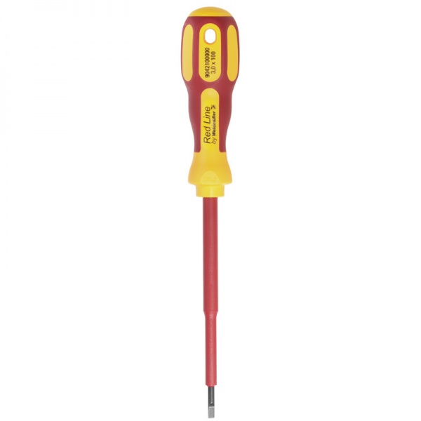 9042100000 WEIDMULLER Плоская отвертка, Толщина лезвия (A): 0.5 mm, Ширина лезвия (B): 3 mm, Длина лезвия: 100 mm, Форма: Шлиц
