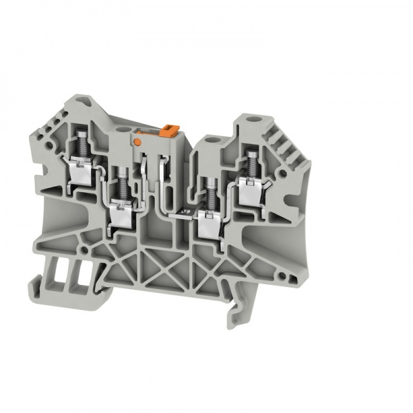 1364720000 WEIDMULLER Клемма для проведения проверок, Винтовое соединение, 4 mm², 500 V, 27 A, поворотный, Поперечное разделение: без, встроенное испытательное гнездо: Да,