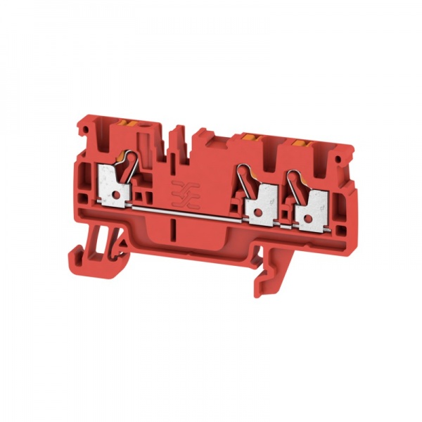 1521800000 WEIDMULLER Проходная клеммная колодка, PUSH IN, 2.5 mm², 800 V, 24 A, Количество соединений: 3