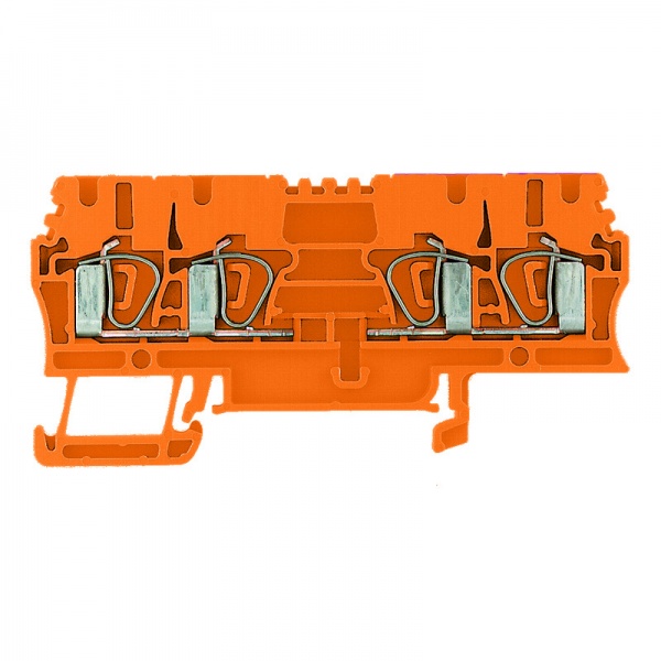 1636810000 WEIDMULLER Проходная клеммная колодка, Пружинное соединение, 2.5 mm², 800 V, 24 A, Количество соединений: 4