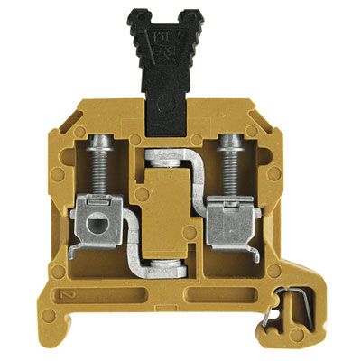 0357520000 WEIDMULLER Клемма для проведения проверок, Винтовое соединение, 4 mm², 400 V, 25 A, втычной, Поперечное разделение: без, встроенное испытательное гнездо: Нет, TS