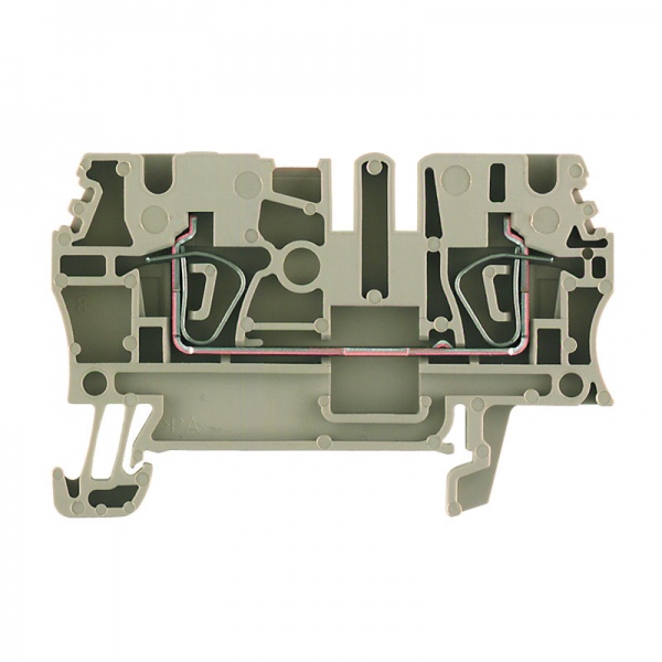 1781820000 WEIDMULLER Проходная клеммная колодка, Пружинное соединение, 2.5 mm², 800 V, 24 A, Количество соединений: 2