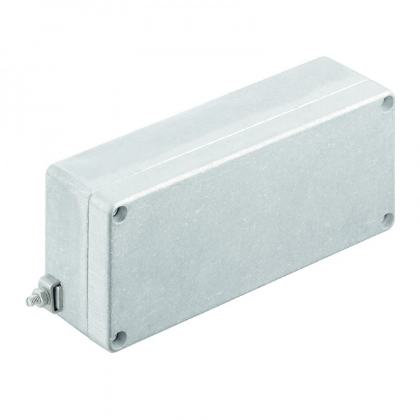 9526880000 WEIDMULLER Взрывозащищенный металлический корпус, 165 x 70 x 45 mm, необработанный, Фланцевая пластина: Нет, Винты M4 Torx со шлицем, нержавеющая сталь