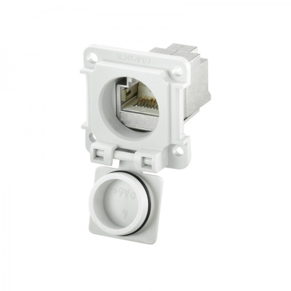 8808440000 WEIDMULLER Разъем RJ45, IP67, Соединение 1: RJ45, Соединение 2: IDCСхема соединения с цветовой кодировкой согласно<br />EIA/TIA T568 A., EIA/TIA T568 B