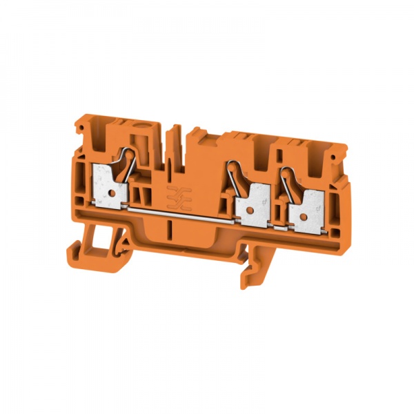 2051320000 WEIDMULLER Проходная клеммная колодка, PUSH IN, 4 mm², 800 V, 32 A, Количество соединений: 3