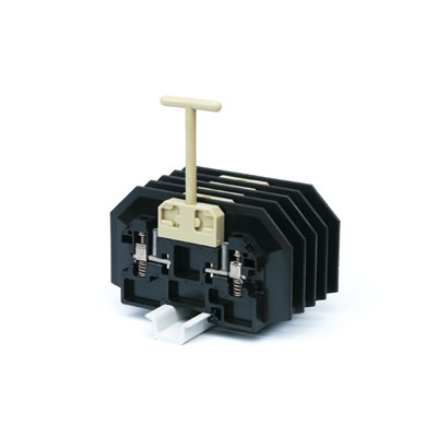 3835020000 WEIDMULLER Клемма для проведения проверок, Винтовое соединение, 6 mm², 1500 V, 30 A, втычной, Поперечное разделение: без, TS 35, черный