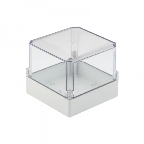 9535260000 WEIDMULLER Пластиковый корпус, MPC (корпус из поликарбоната, пустой), 125 x 125 x 100 mm, Поликарбонат, Светло-серый, прозрачный