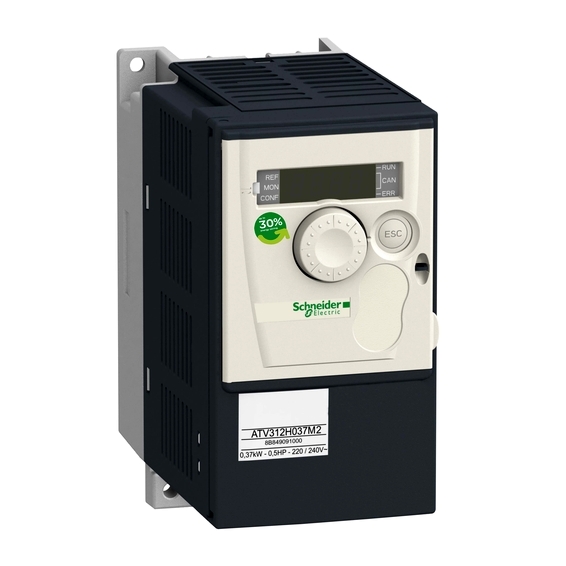 ATV312H018M2 Schneider Electric ПРЕОБР ЧАСТОТЫ ATV312 0.18КВТ 240В 1Ф