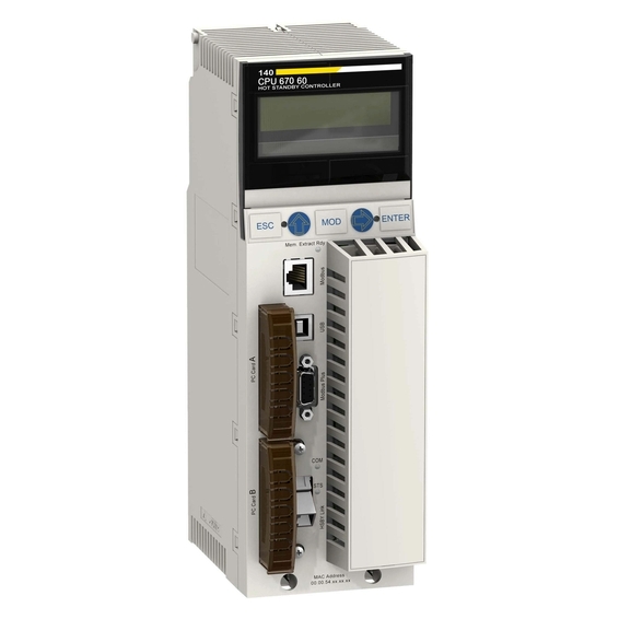 140CPU67060C Schneider Electric HOTSTANDBY ЦПУ QUANTUM эконом версия, 512 Кб, покрытие