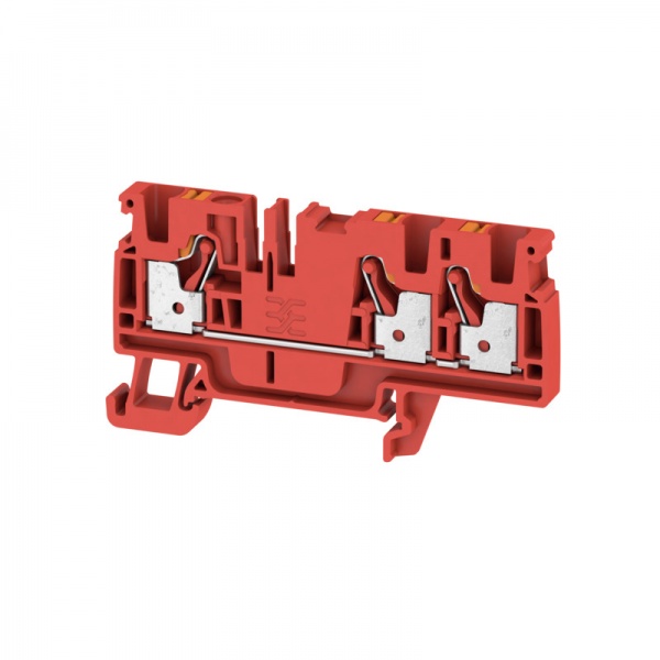 2051300000 WEIDMULLER Проходная клеммная колодка, PUSH IN, 4 mm², 800 V, 32 A, Количество соединений: 3