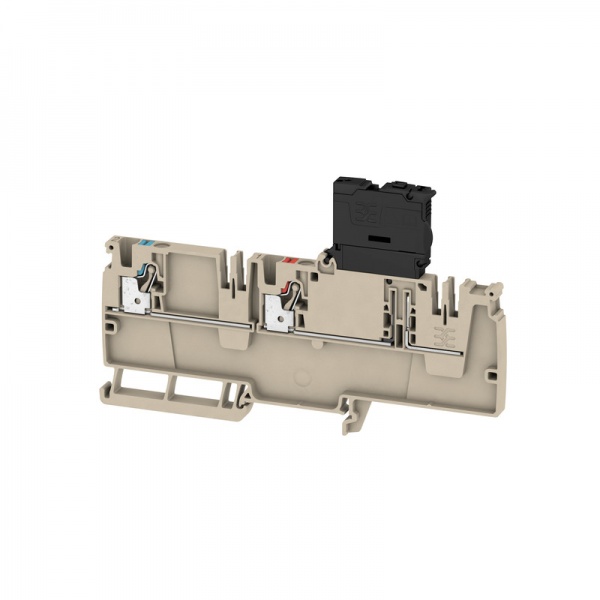 2429010000 WEIDMULLER Проходная клеммная колодка, PUSH IN, 4 mm², 250 V, 6.3 A, Количество соединений: 2