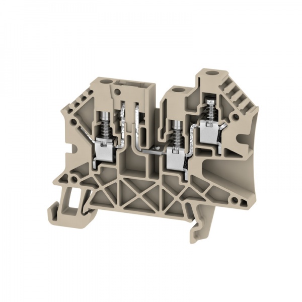 2436410000 WEIDMULLER Клемма для проведения проверок, Винтовое соединение, 4 mm², 500 V, 27 A, без, Поперечное разделение: без, встроенное испытательное гнездо: Да, TS 35,